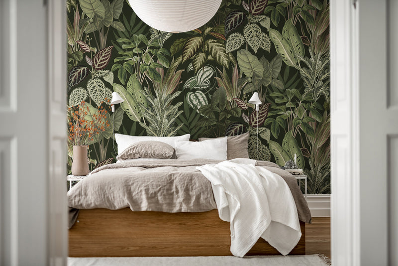 R19443 Mischievous Jungle Lush Pops Mural by Rebel Walls