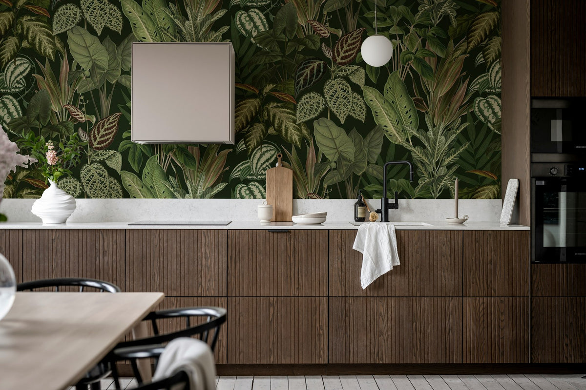 R19443 Mischievous Jungle Lush Pops Mural by Rebel Walls