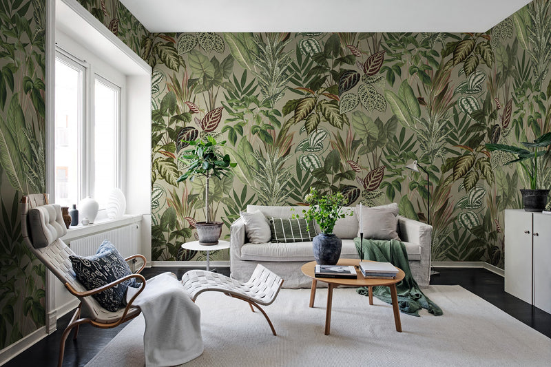 R19445 Mischievous Jungle Sand Pops Mural by Rebel Walls