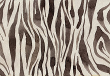 R19447 Zebra Stripes Brown Pops Mural by Rebel Walls