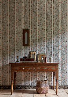 LW 361 670 Ravi Ribbon Satsuma Soot Wallpaper by Lewis & Wood