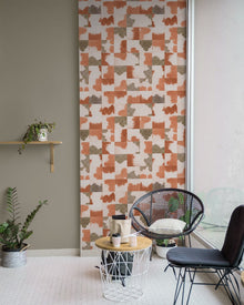 RI4002-2 Puzzle Salmon Rima Wallpaper by Tres Tintas