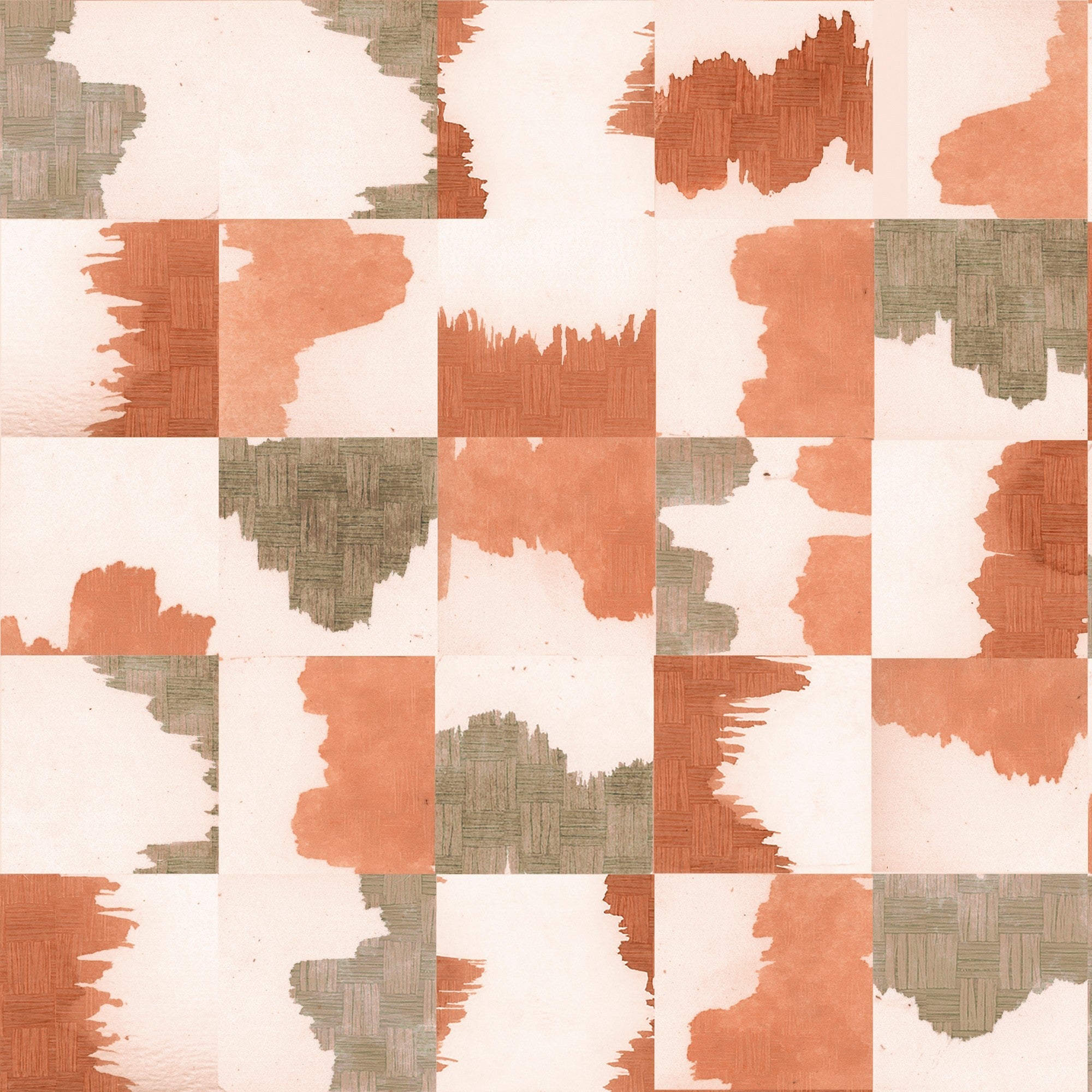 RI4002-2 Puzzle Salmon Rima Wallpaper by Tres Tintas