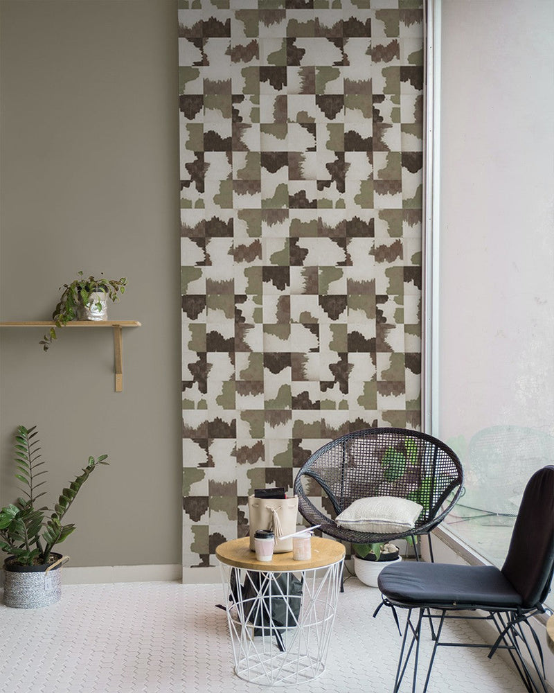 RI4002-3 Puzzle Green Rima Wallpaper by Tres Tintas