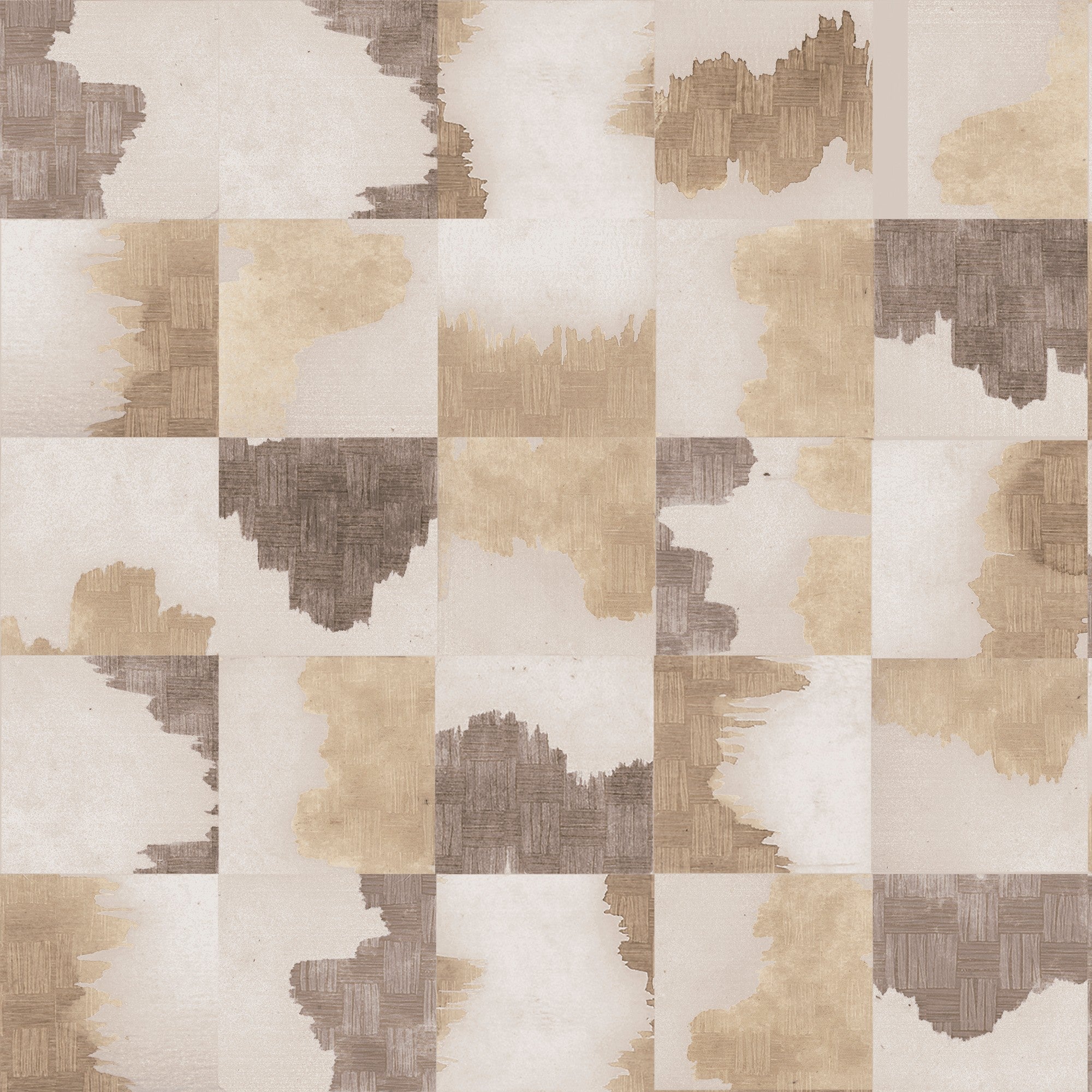 RI4002-5 Puzzle Beige Rima Wallpaper by Tres Tintas
