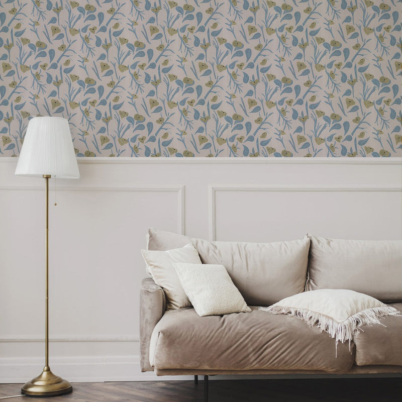 RI4003-2 Brizna Blue Rima Wallpaper by Tres Tintas