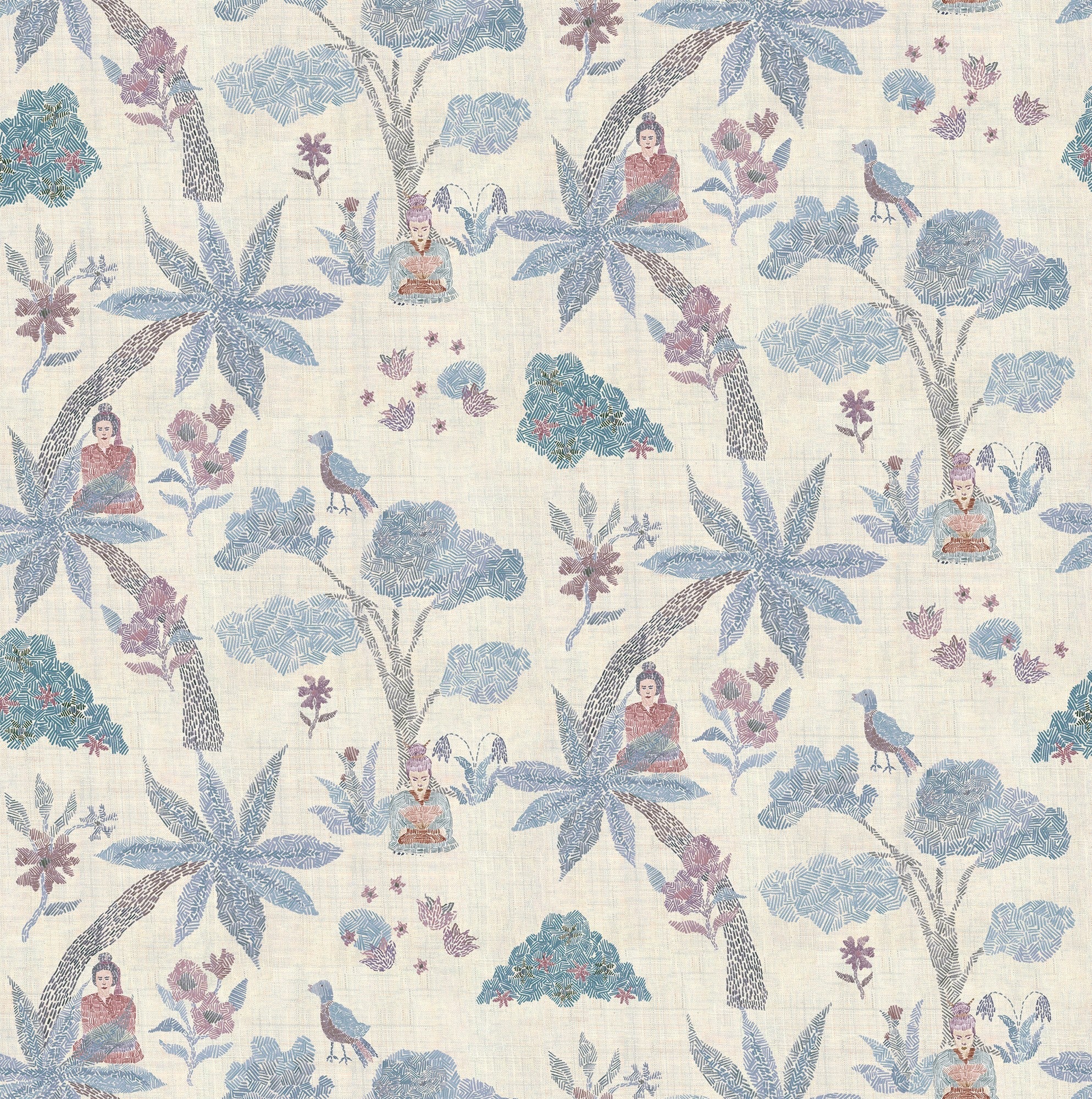 RI4005-4 Miso Blue Rima Wallpaper by Tres Tintas