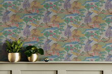 RI4006-1 Pagoda Violet Rima Wallpaper by Tres Tintas