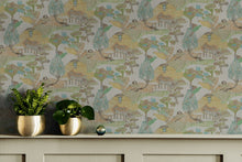 RI4006-2 Pagoda Yellow Rima Wallpaper by Tres Tintas