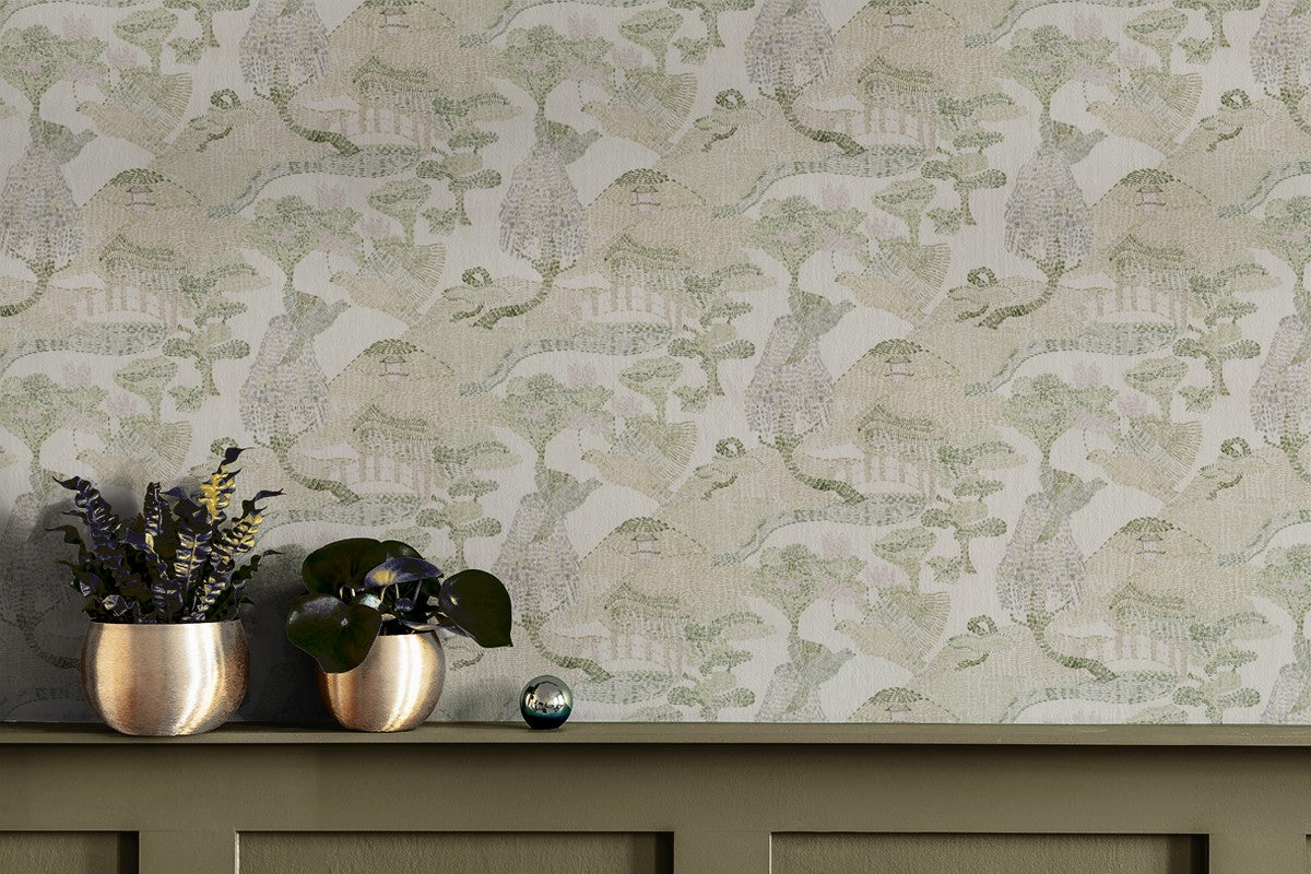 RI4006-5 Pagoda Pink Rima Wallpaper by Tres Tintas