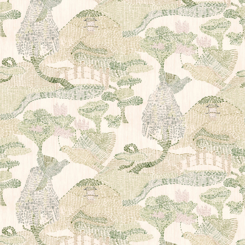 RI4006-5 Pagoda Pink Rima Wallpaper by Tres Tintas