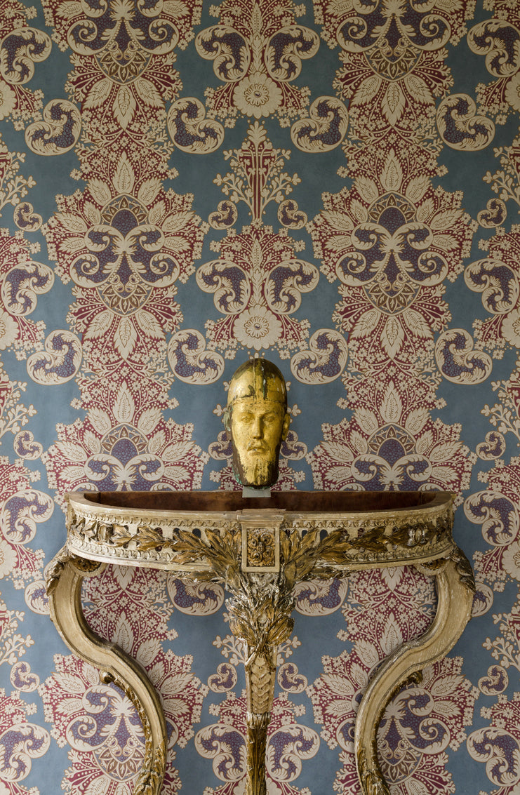LW 208 399 Rococo Heraldic Wallpaper by Lewis & Wood