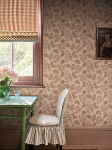 Averly Pigment Mineral Averly Wallcoverings Wallpaper by Romo in a room