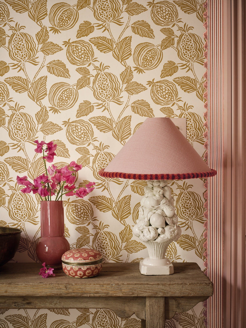 Averly Eau De Nil Wallpaper by Romo in a room