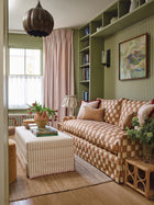 Arley Cajun Lowen Fabric by Romo in a room