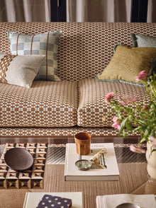 Elmore Chia Lowen Fabric by Romo in a room