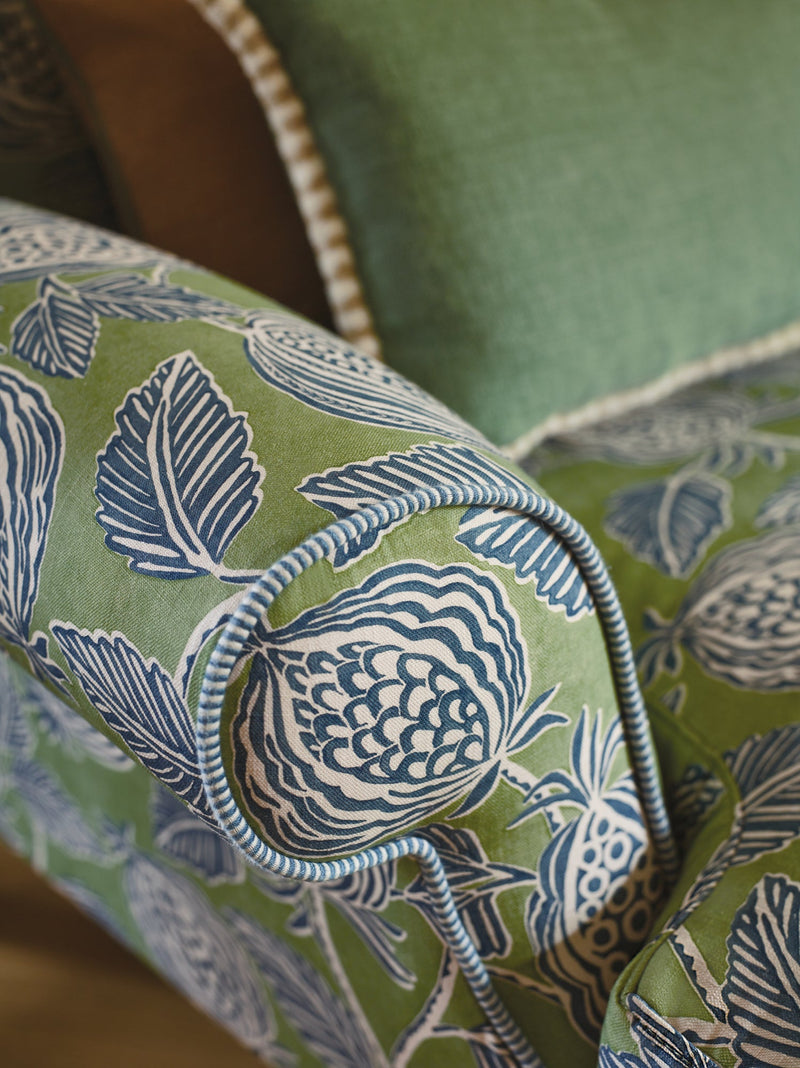Averly Kiwi Fabric by Romo in a room