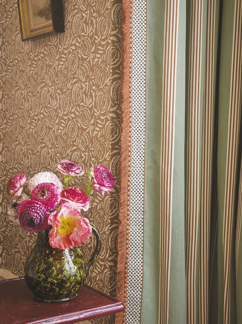 Elvyn Sage Averly Fabric by Romo in a room