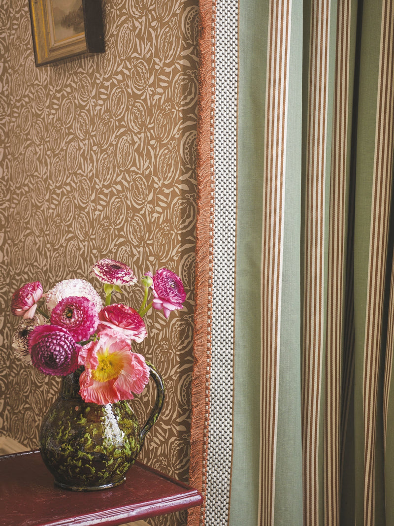 Elvyn Kiwi Averly Fabric by Romo in a room