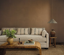 Indu Otillo Charcoal Fabric by Romo in a room