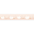 Léonie Border Rose Nude Rose & Nino Wallpaper by Casadeco