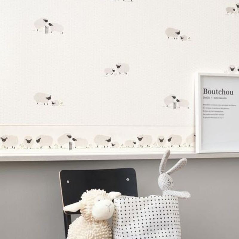 RONI85579228 Nino Frise Rose & Nino Border Wallpaper by Casadeco