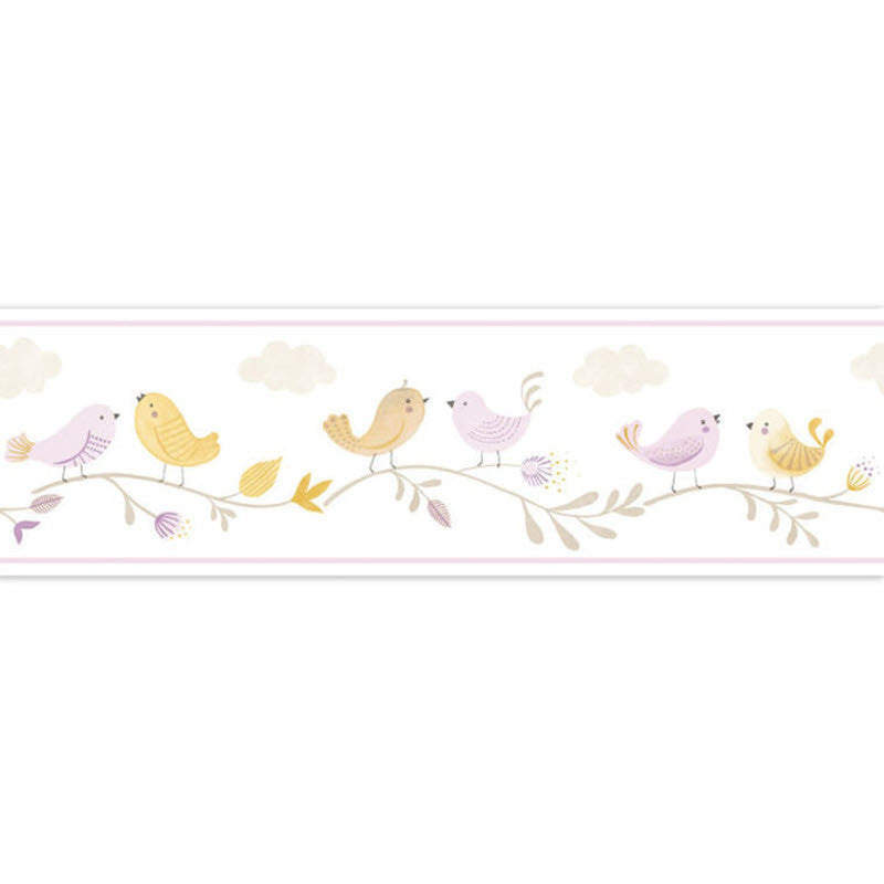 RONI85596299 Rose Frise Rose & Nino Border by Casadeco