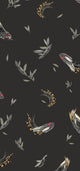 Verso Black Rúbrica Wallpaper by Tres Tintas
