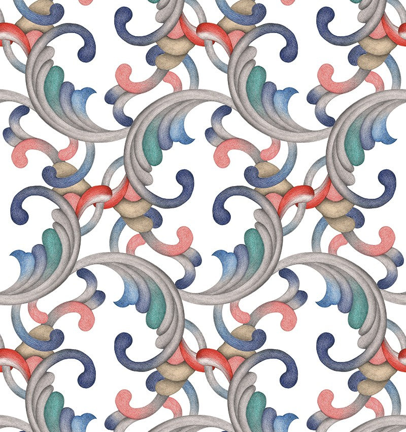 RU3403-1 Romance White Rúbrica Wallpaper by Tres Tintas