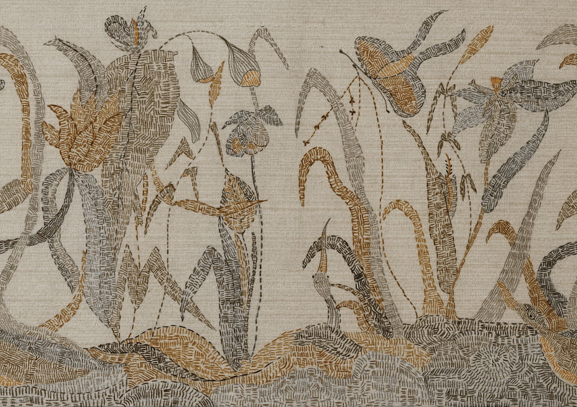 M4005-1 Rama Brown Rima Mural by Tres Tintas
