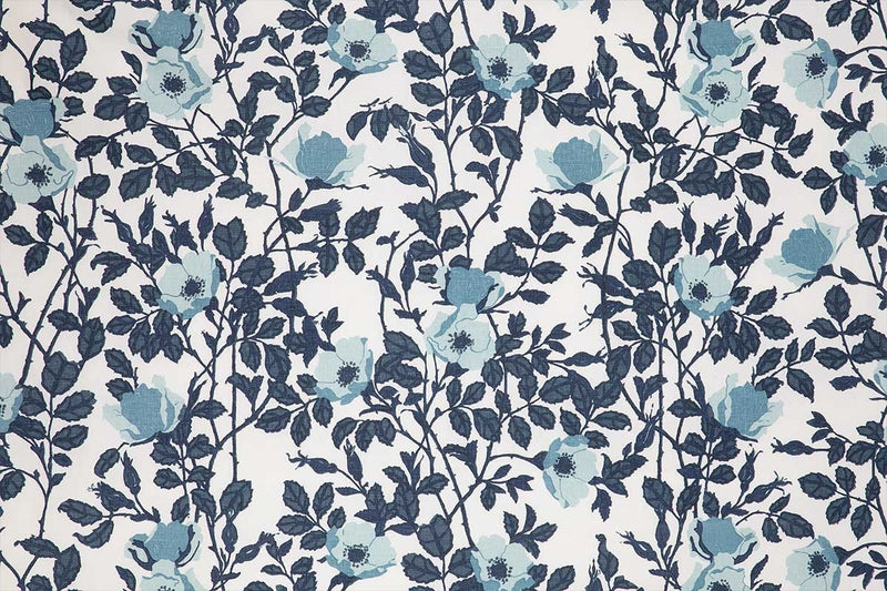 Richmond Dark Indigo fabric by Christopher Farr Cloth