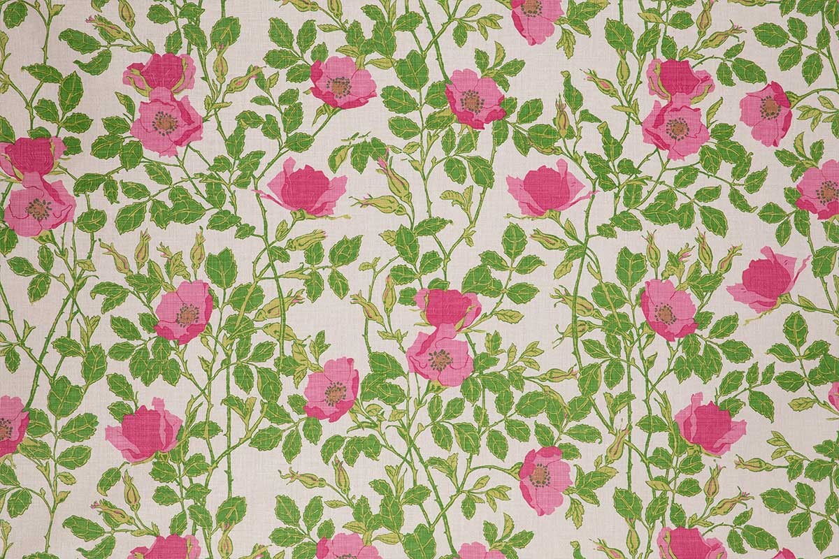 Richmond Hot Pink fabric by Christopher Farr Cloth