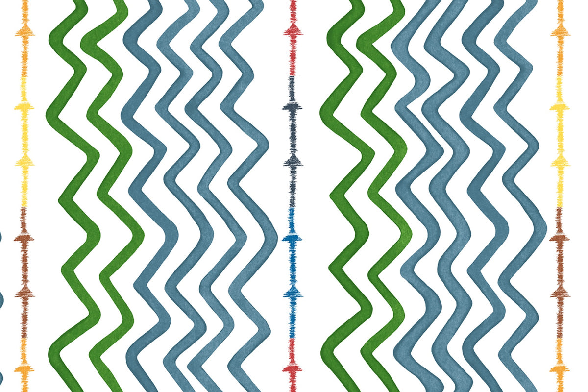 Rick Rack Vinyl Fern Wallpaper by Christopher Farr Cloth