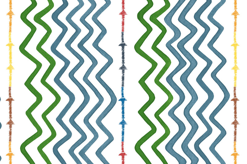 Rick Rack Vinyl Fern Wallpaper by Christopher Farr Cloth