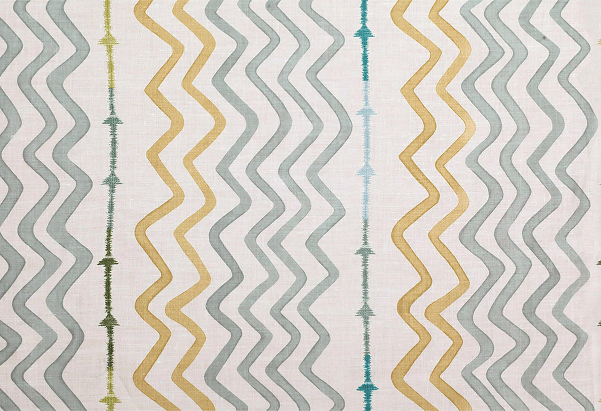 Rick Rack Sage fabric by Christopher Farr Cloth