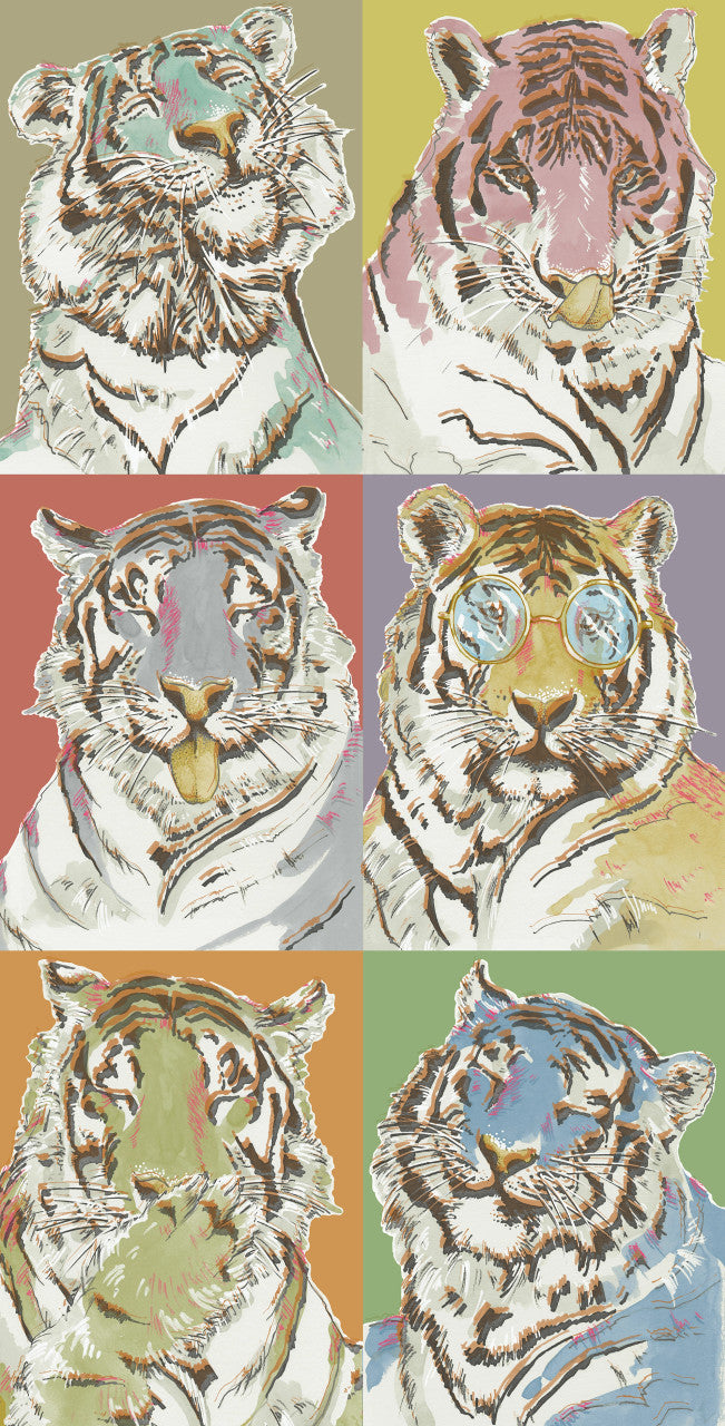 BMWL005/09B Roar Emotions Wild Life Wallpaper by Brand McKenzie