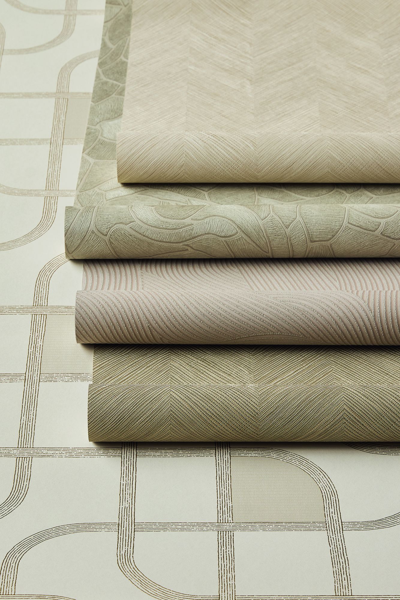363218 Organic Stone Green Wallpaper by Eijffinger