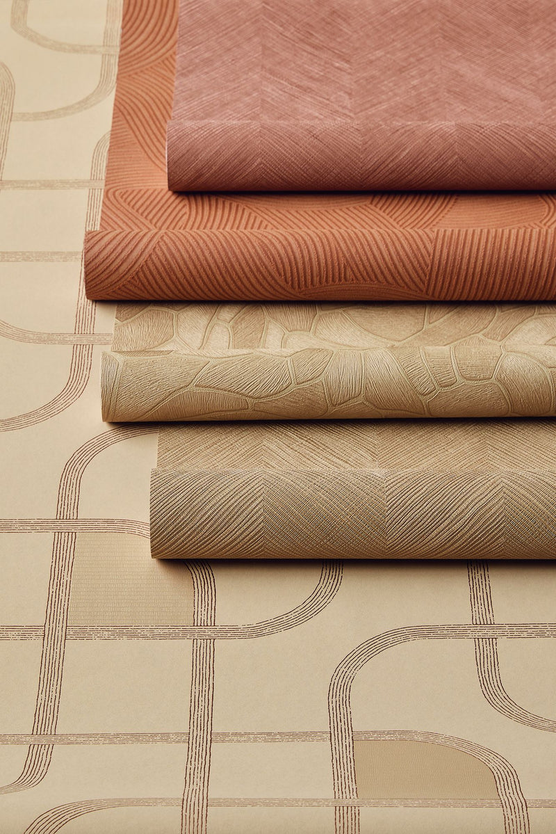 363238 Chevron Taupe Wallpaper by Eijffinger