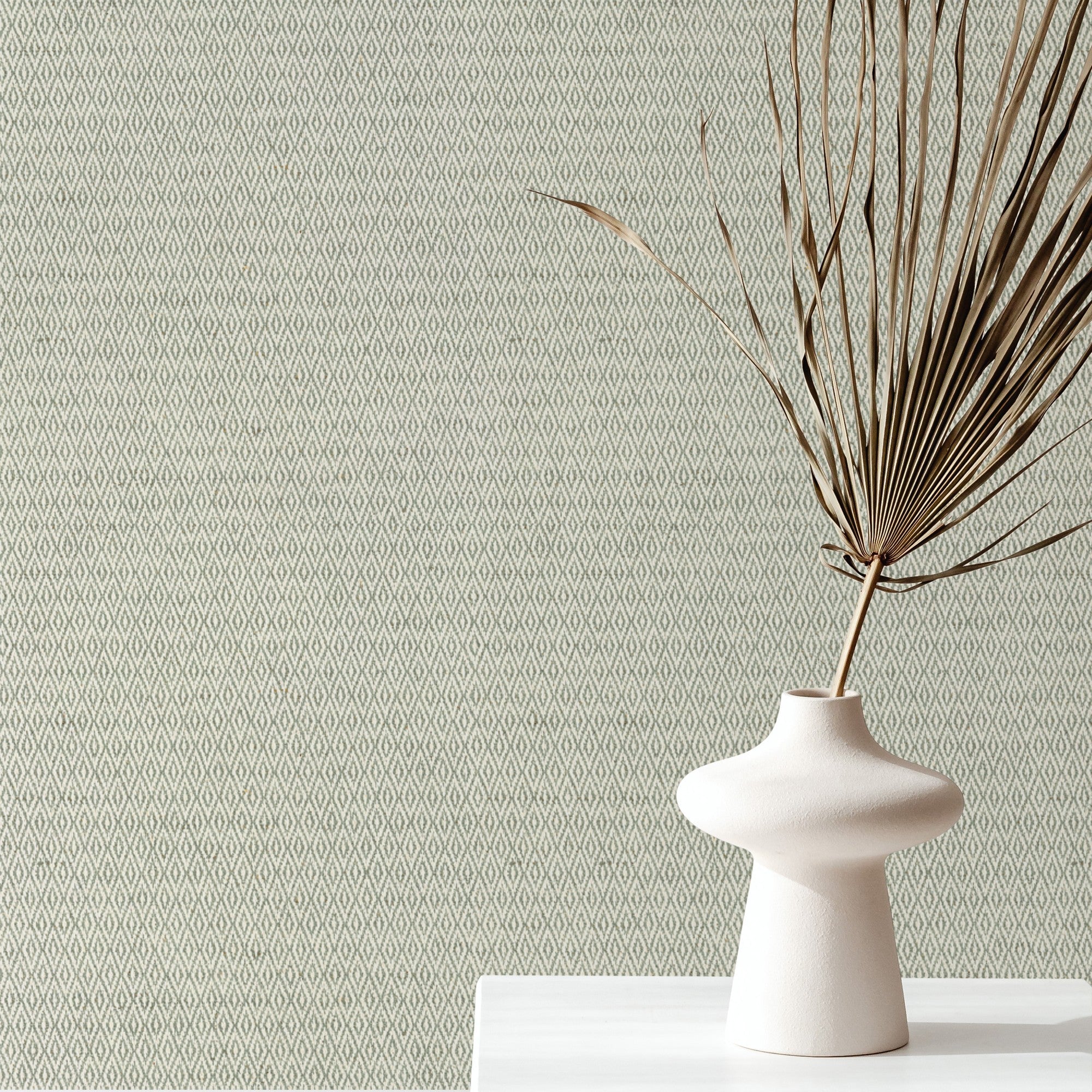 AG47018 Tavira Verde gris Angèle Wallpaper by Tres Tintas