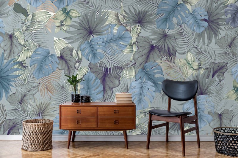 M3503-3 Tapioca Blue Gaia Mural by Tres Tintas