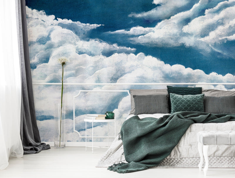 M3506-2 Alba Blue Gaia Mural by Tres Tintas
