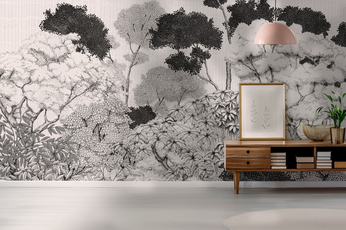 M3508-3 Kyoto Green Gaia Mural by Tres Tintas