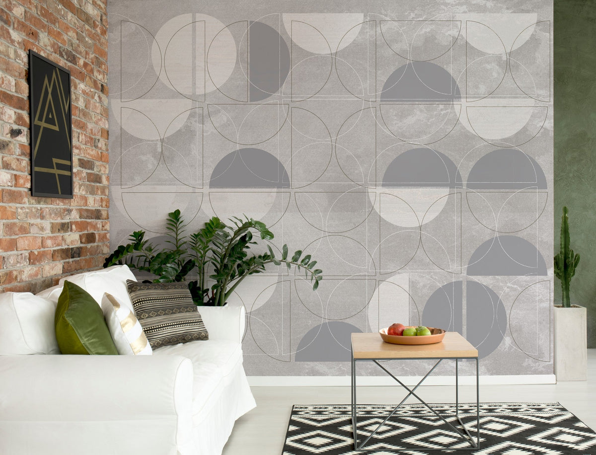 M3509-1 Donis Grey Gaia Mural by Tres Tintas
