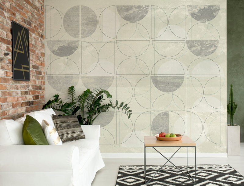 M3509-2 Donis Beige Gaia Mural by Tres Tintas