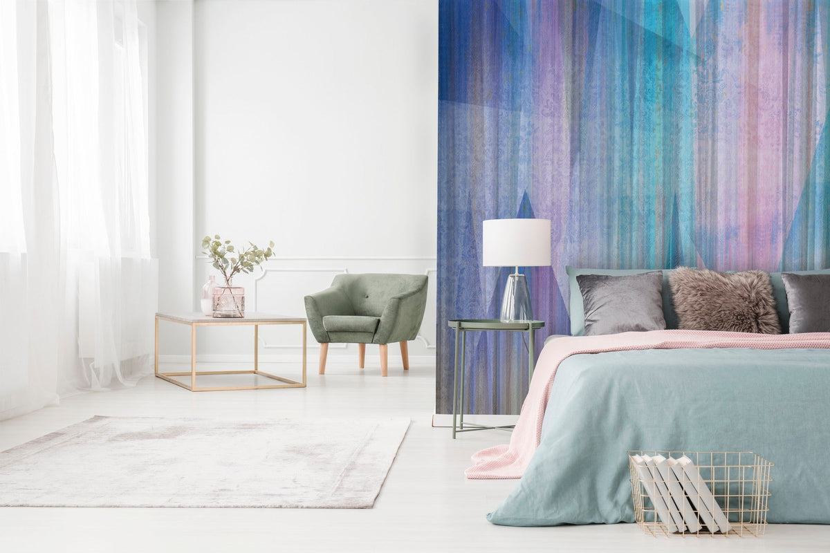 M3511-1 Geo Pink Gaia Mural by Tres Tintas