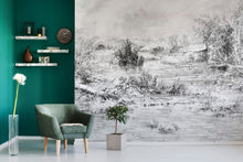 M3517-1 Brezo Black Gaia Mural by Tres Tintas