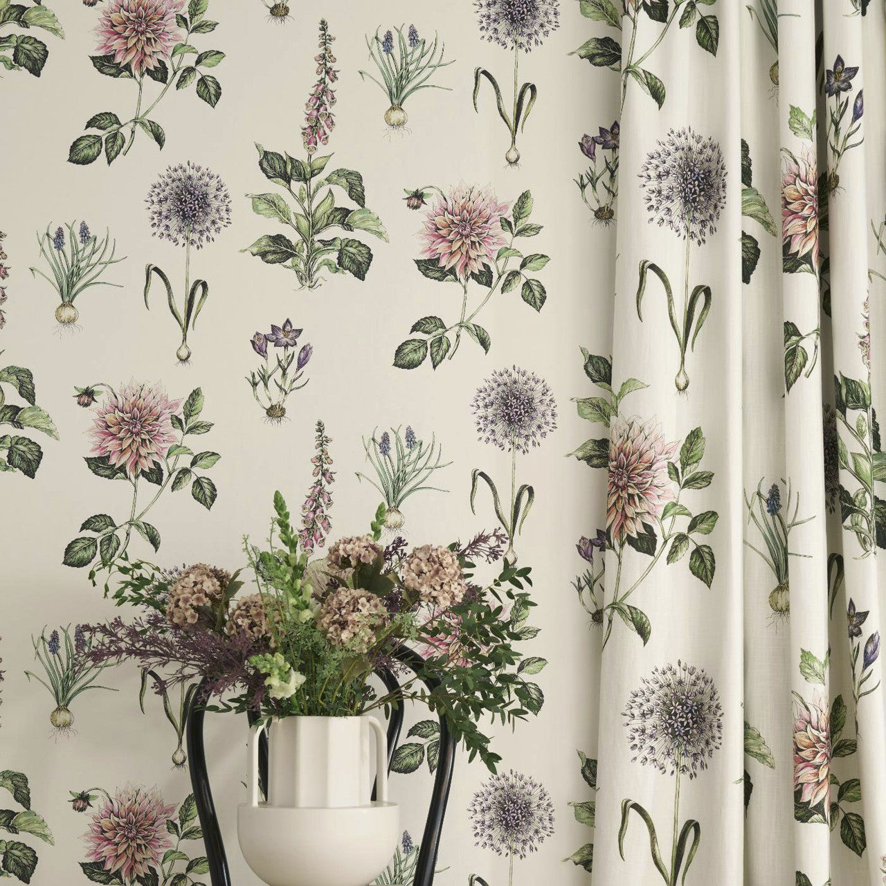 Roseraie Secret Garden Wallpaper by Clarke & Clarke