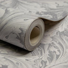 A68901 Rossetti Acanthus Leaves Grey Wallpaper by Grandeco