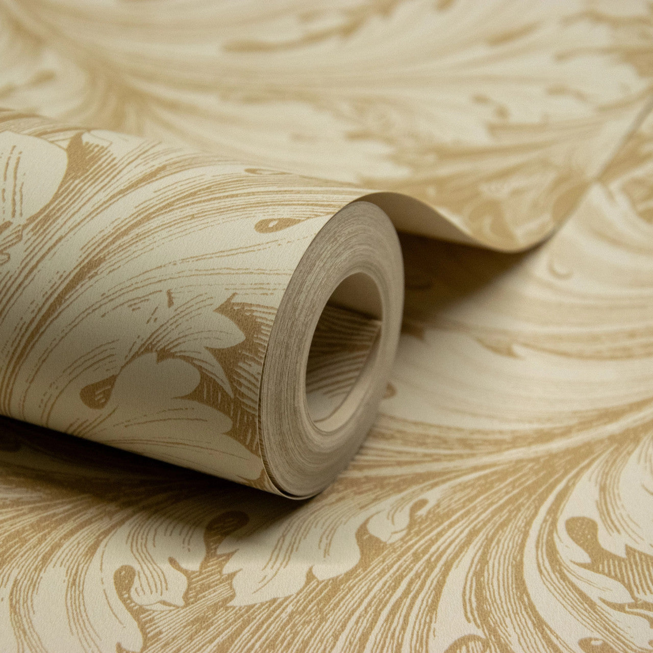 A68902 Rossetti Acanthus Leaves Gold Wallpaper by Grandeco