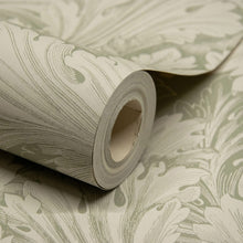 A68903 Rossetti Acanthus Leaves Green Wallpaper by Grandeco